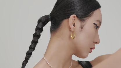 Pearl Choker Necklace | S925 Silver Vintage Gold Layered