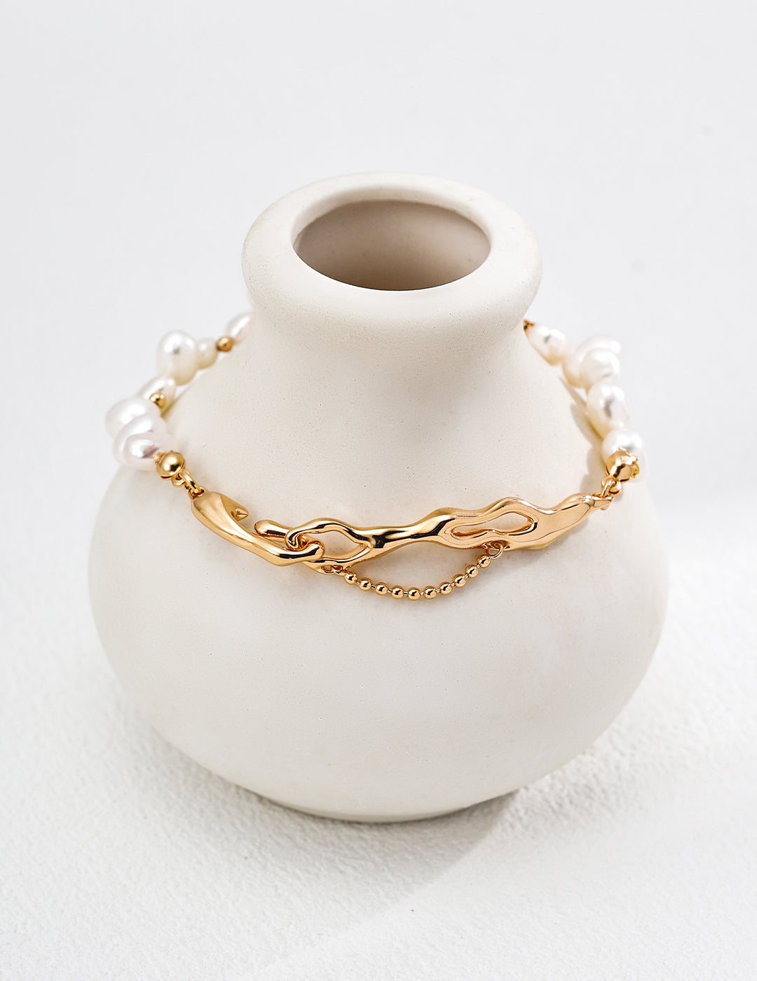 S925 Sterling Silver Vintage Pearl Bracelet – Adjustable Design