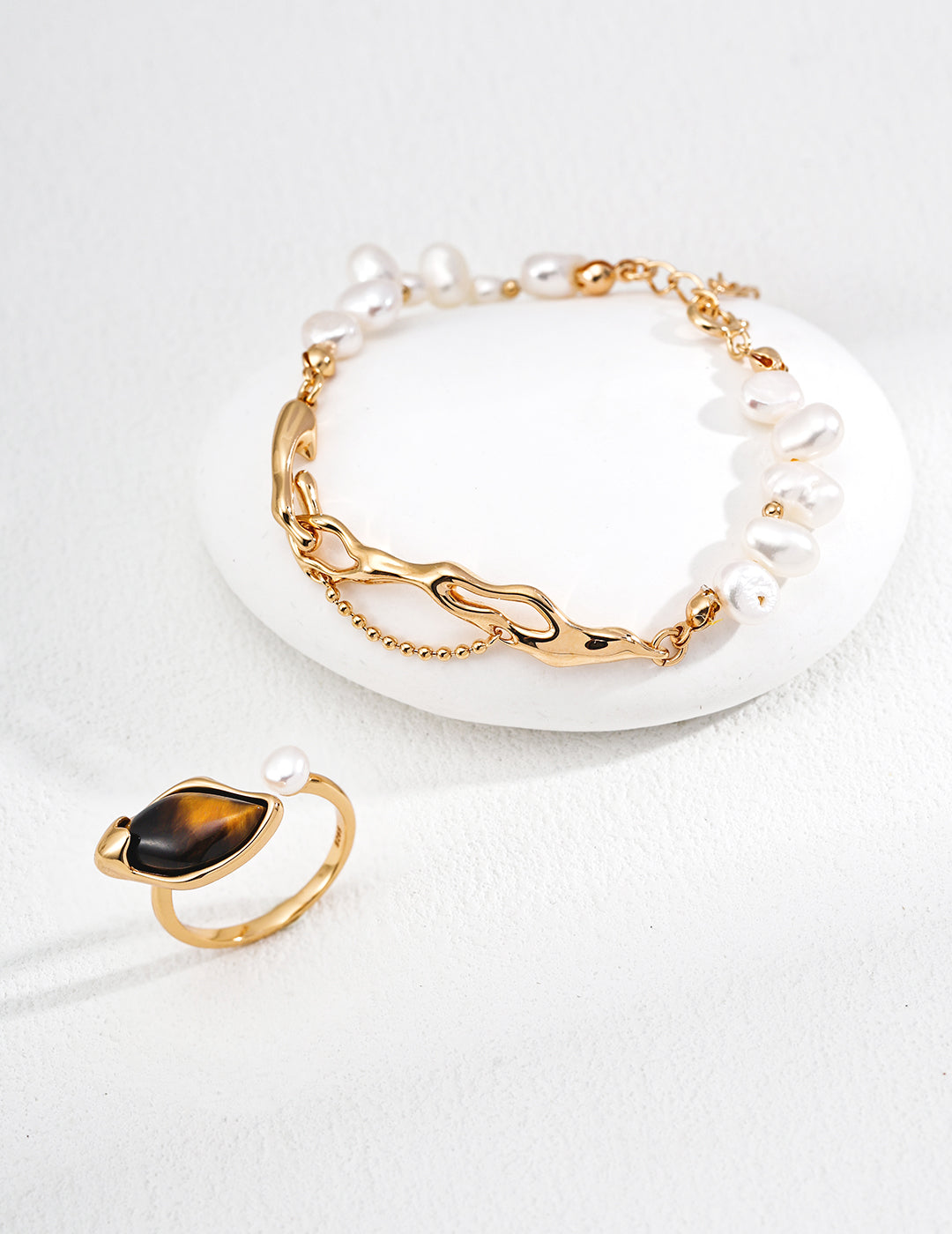 S925 Sterling Silver Vintage Pearl Bracelet – Adjustable Design