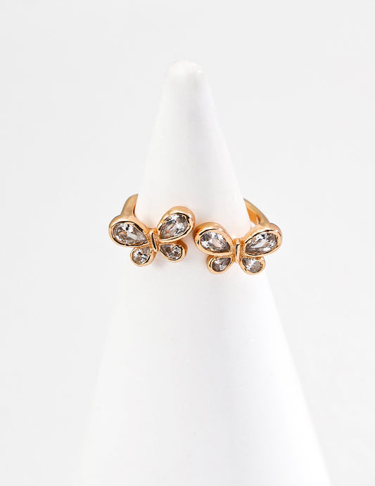 butterfly cubic zirconia ring, S925 silver butterfly ring, cubic zirconia gemstone ring, artistic design ring, modern elegant jewelry, sterling silver fashion ring, S925 silver butterfly ring with cubic zirconia