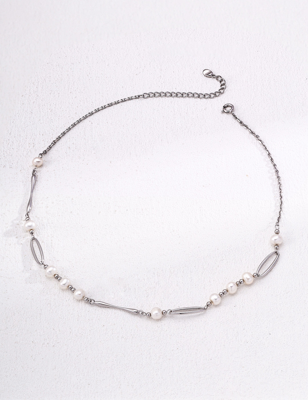 french inspired pearl necklace, S925 silver pearl necklace, 18K gold finish necklace, natural pearl jewelry, French elegant necklace, timeless pearl necklace