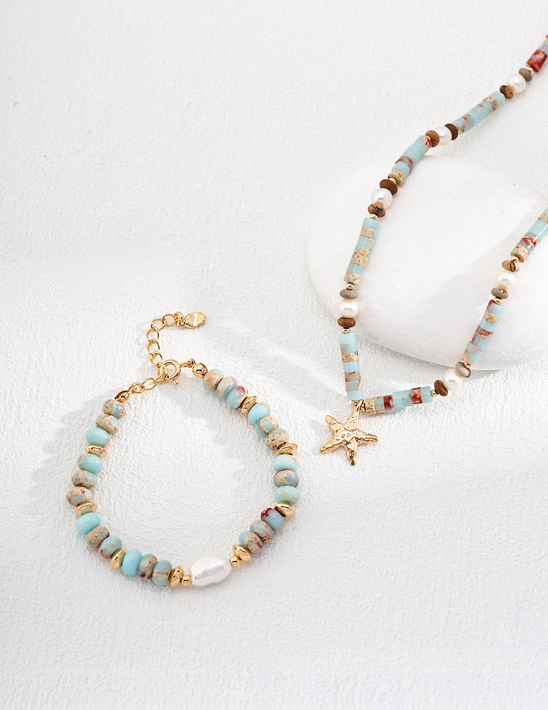  Natural Pearl & Blue ShouShan Stone Bracelet, S925 silver gemstone bracelet, natural pearl bracelet, blue shoushan stone jewelry, artisan gemstone bracelet, elegant pearl stone bracelet