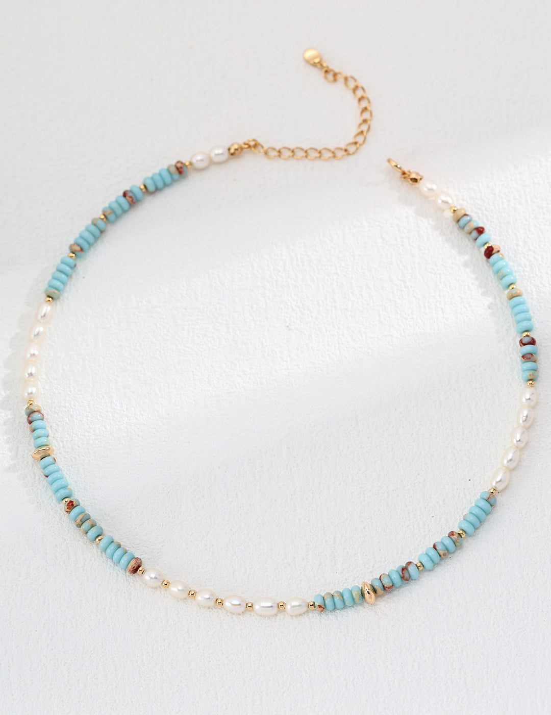  Blue ShouShan Gemstone Necklace, S925 silver pearl necklace, blue ShouShan stone jewelry, vintage gold pearl necklace, adjustable chain necklace, elegant gemstone necklace