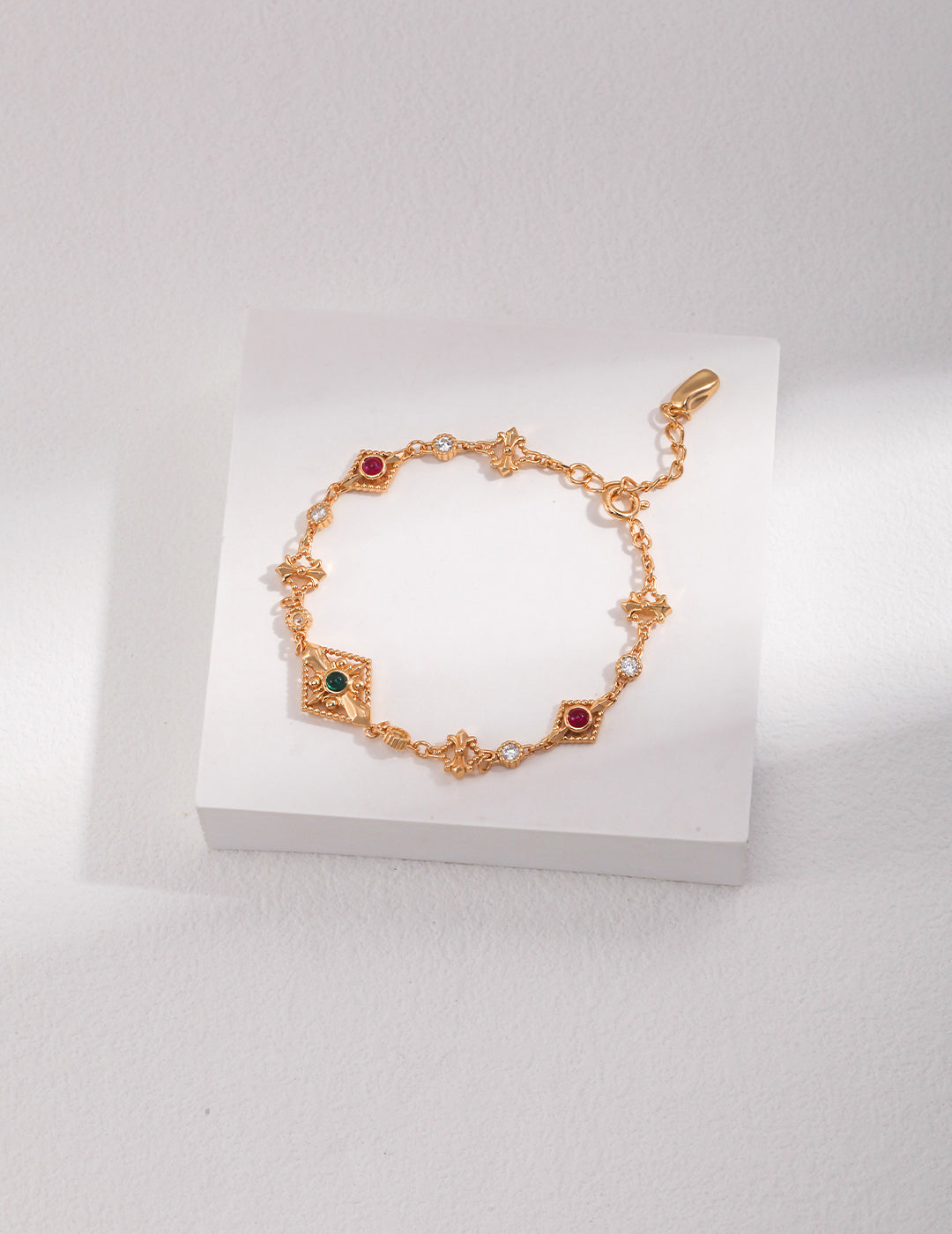 Vintage Filigree Zircon Bracelet, S925 silver bracelet, antique gold bracelet, adjustable bracelet, filigree bracelet, zircon stone bracelet