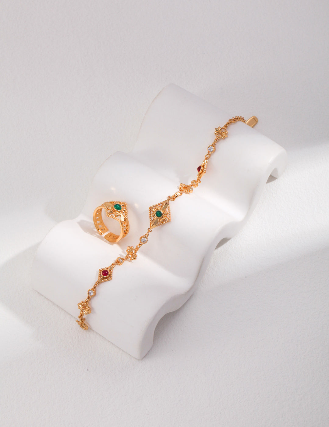 Vintage Filigree Zircon Bracelet, S925 silver bracelet, antique gold bracelet, adjustable bracelet, filigree bracelet, zircon stone bracelet
