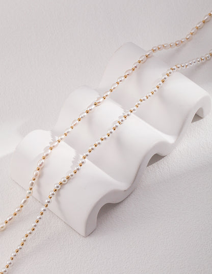 pearl choker necklace, S925 silver pearl choker, versatile layered necklace, vintage gold pearl necklace, minimalist pearl jewelry, classic pearl choker design