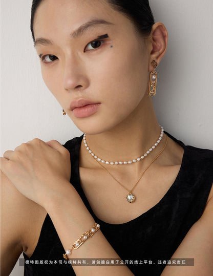 Vintage Natural Pearl Bracelet, natural pearl bracelet, Chinese plum blossom bracelet, S925 sterling silver bracelet, vintage pearl jewelry, oriental design bracelet