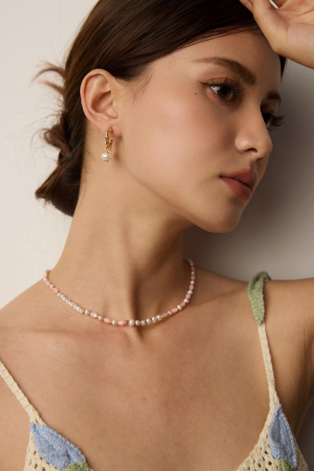 Natural Pearl C-Shaped Earrings, pearl C-shaped earrings, S925 silver pearl earrings, minimalist pearl jewelry, daily wear earrings, elegant pearl earrings