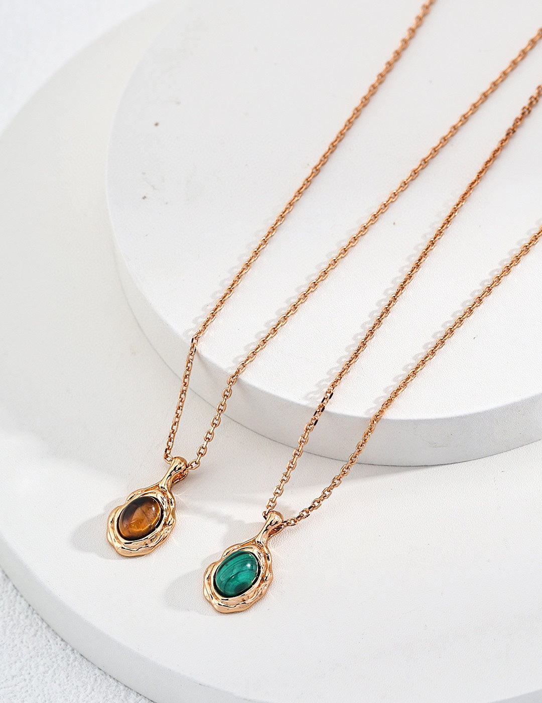 Tiger’s Eye & Malachite Necklace, Tiger's Eye & Malachite Necklace, Tiger's Eye necklace, Malachite stone necklace, sterling silver gemstone necklace, natural stone necklace for women, nature inspired jewelry
