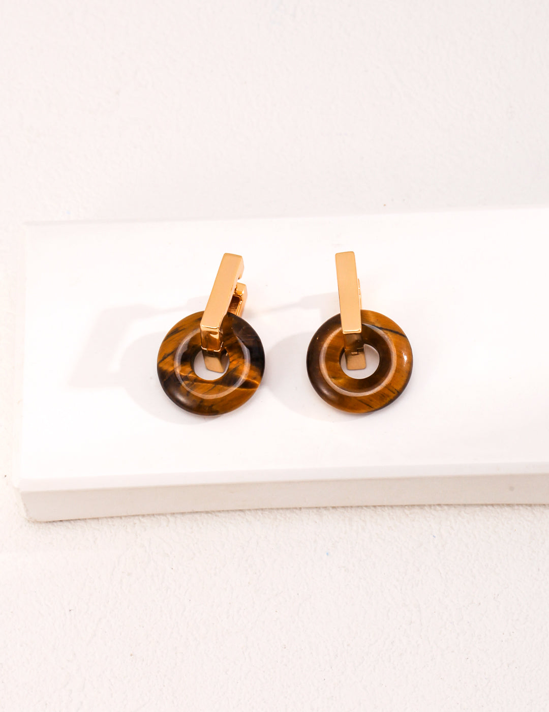  Vintage Tiger’s Eye Earrings , Vintage Tiger's Eye Earrings, tiger's eye gemstone earrings, natural brown gemstone earrings, S925 sterling silver earrings, 18K gold silver earrings, vintage gemstone jewelry