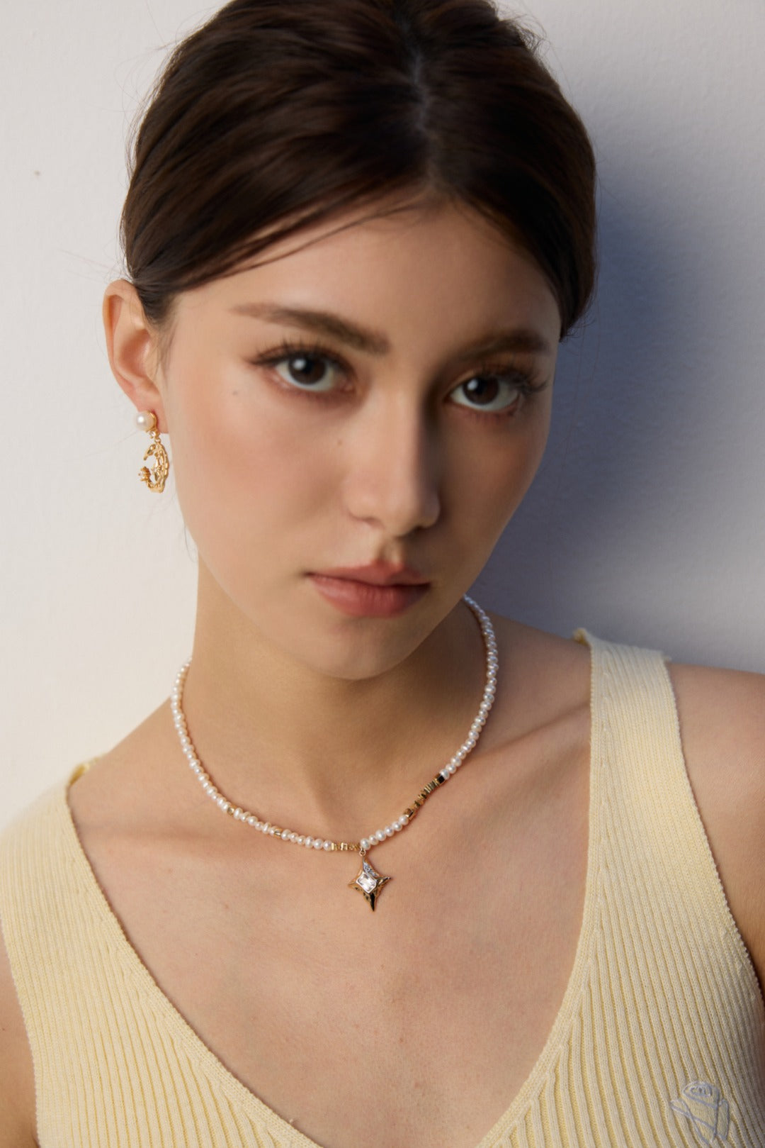 Zircon Pendant Pearl Necklace, pearl pendant necklace, sterling silver pearl necklace, zircon pearl necklace, elegant necklace for women, timeless jewelry gift