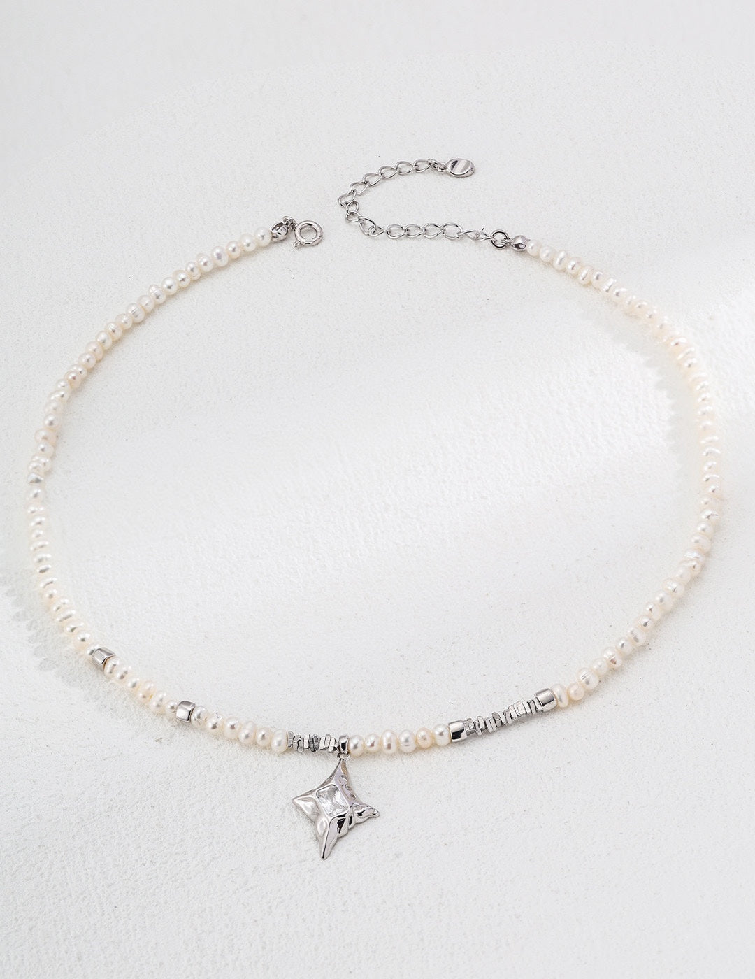 Zircon Pendant Pearl Necklace, pearl pendant necklace, sterling silver pearl necklace, zircon pearl necklace, elegant necklace for women, timeless jewelry gift