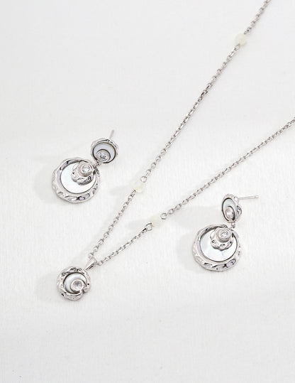 mother of pearl zircon earrings, S925 silver pearl earrings, elegant mother of pearl earrings, timeless gemstone earrings, mother of pearl earrings, zircon gemstone earrings, elegant feminine jewelry, timeless earrings, gemstone jewelry for women, classic pearl earrings