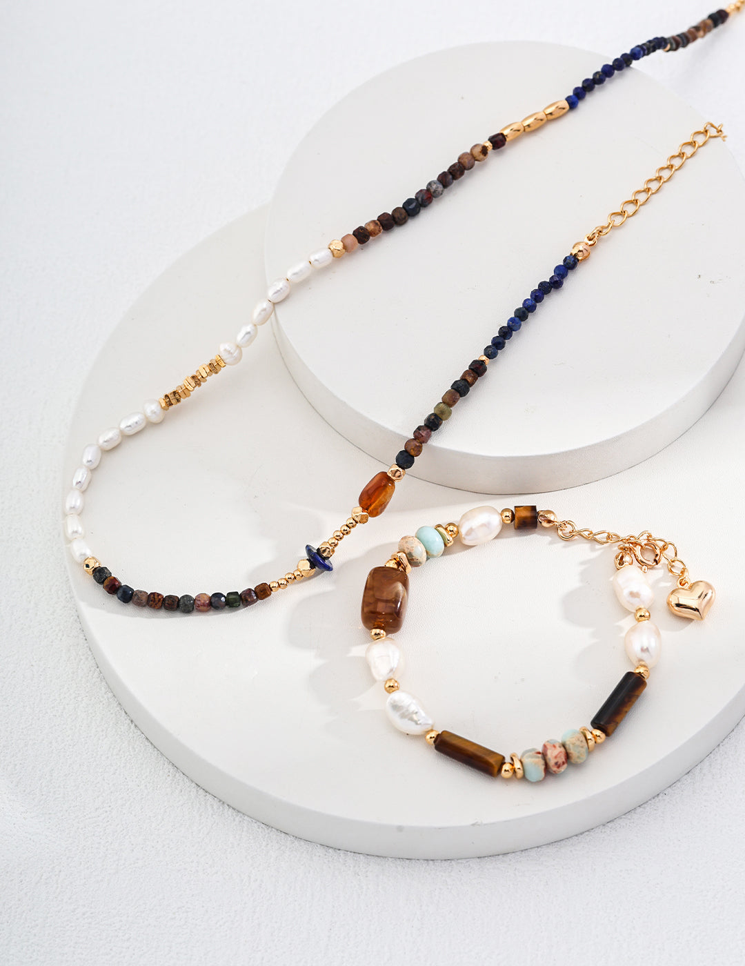 Baroque Pearl & Tiger Eye Bracelet