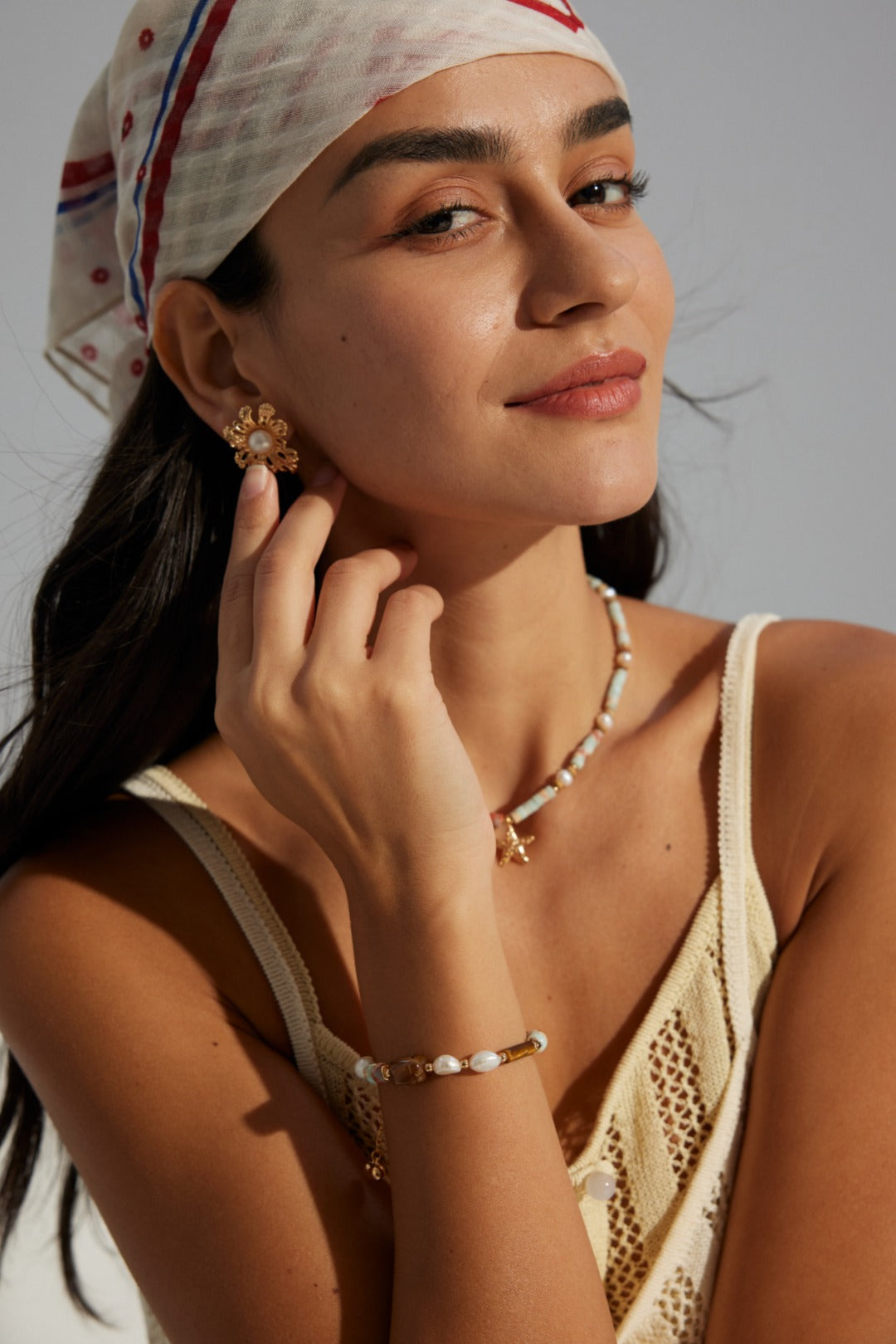 Baroque Pearl & Tiger Eye Bracelet