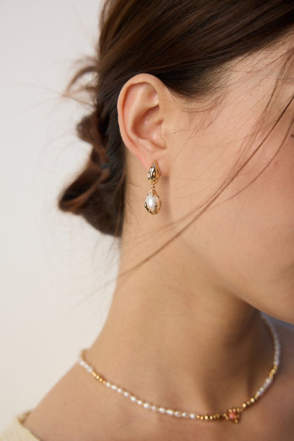 Baroque Natural Pearl Earrings | Lava Inspired Design