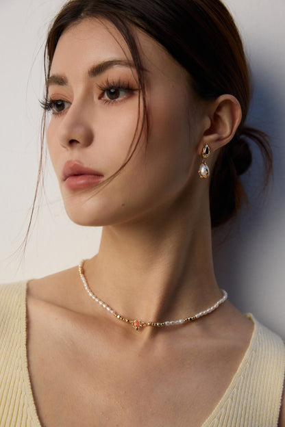 Baroque Natural Pearl Earrings | Lava Inspired Design