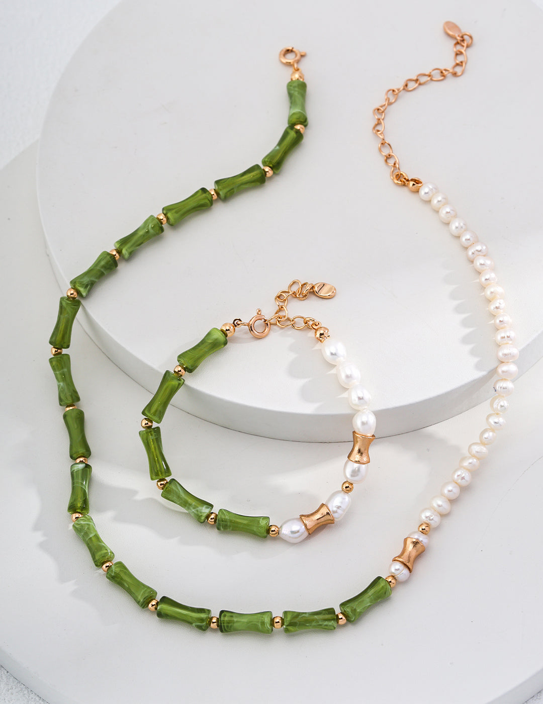 Bamboo-Inspired Pearl Necklace, oriental pearl necklace, bamboo design jewelry, S925 silver pearl necklace, Asian-inspired jewelry, minimalist pearl pendant, natural pearl necklace