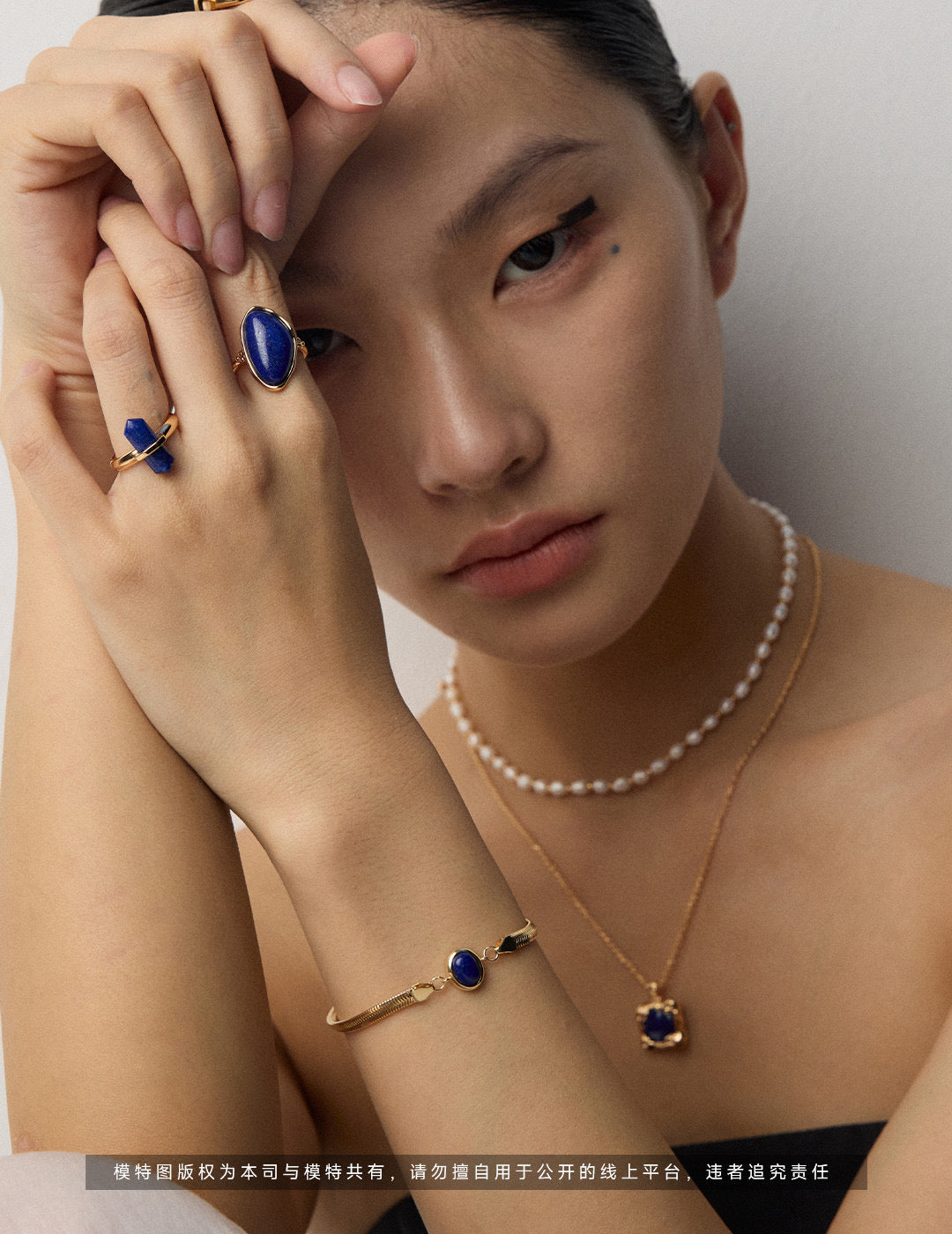 S925 Silver Minimalist Lapis Lazuli Artistic Vintage Ring