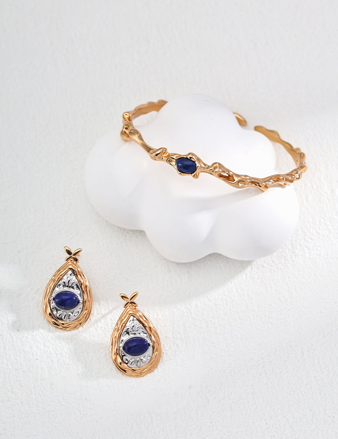S925 silver mother of pearl & Lapis Lazuli Earrings, S925 silver earrings, mother of pearl earrings, lapis lazuli jewelry, two-tone earrings,  artistic earrings, handcrafted silver jewelry, unique designer earrings