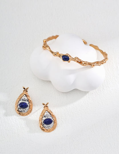 S925 silver mother of pearl & Lapis Lazuli Earrings, S925 silver earrings, mother of pearl earrings, lapis lazuli jewelry, two-tone earrings,  artistic earrings, handcrafted silver jewelry, unique designer earrings