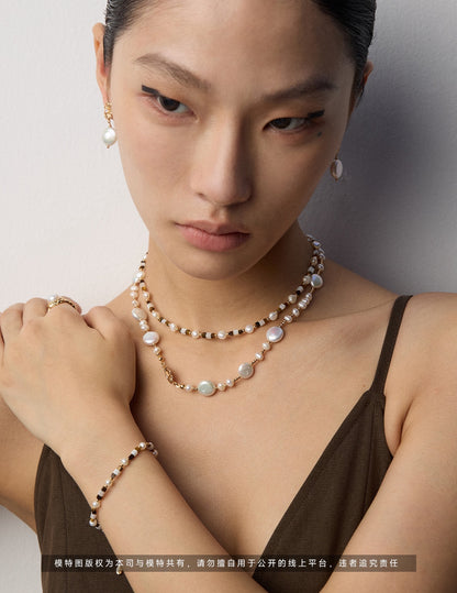 Tiger’s Eye & Natural Pearl Necklace