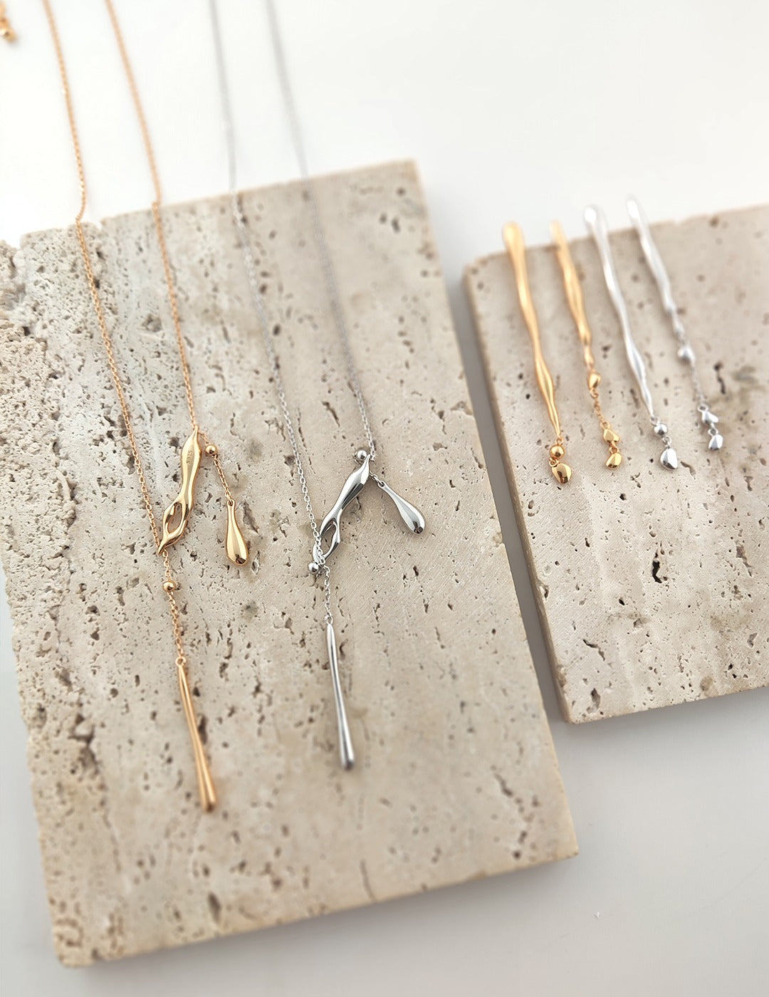 S925 Sterling Silver Minimal Water Drop Necklace