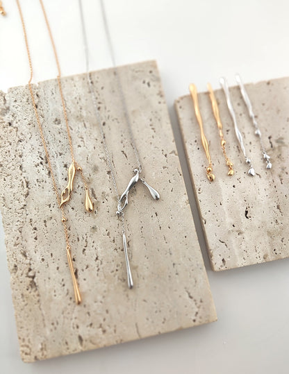 S925 Sterling Silver Minimal Water Drop Necklace